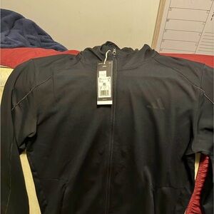 adidas Men’s Black Full-Zip Hooded Performance Jacket